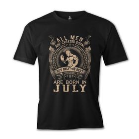 Lord T-Shirt Burç Yengeç- Born in July Siyah Erkek T-shirt