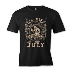Lord T-Shirt Burç Yengeç- Born in July Siyah Erkek T-shirt