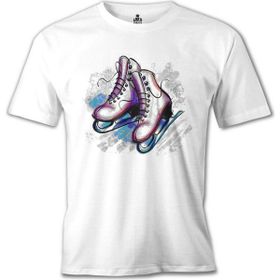 Lord T-Shirt Buz Pateni Beyaz Erkek T-shirt