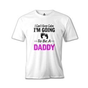 Lord T-Shirt Can't Keep Calm - Pink Daddy Beyaz Erkek T-shirt