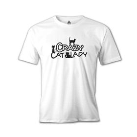 Lord T-Shirt Cat Lady Beyaz Erkek T-shirt