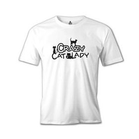 Lord T-Shirt Cat Lady Beyaz Erkek T-shirt