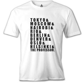 Lord T-Shirt ÇB-869 Beyaz La Casa De Papel Team Erkek Çocuk T-shirt