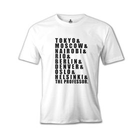 Lord T-Shirt ÇB-869 Beyaz La Casa De Papel Team Erkek Çocuk T-shirt