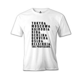 Lord T-Shirt ÇB-869 Beyaz La Casa De Papel Team Erkek Çocuk T-shirt