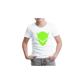 Lord T-Shirt ÇB-875 Beyaz Overwatch Genji Logo Erkek Çocuk T-shirt