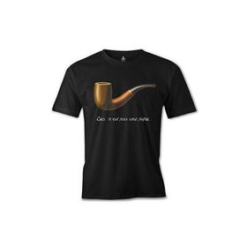 Lord T-Shirt C'est ne pas Une Pipe Siyah Erkek T-shirt