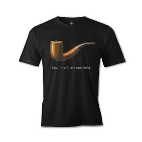 Lord T-Shirt C'est ne pas Une Pipe Siyah Erkek T-shirt