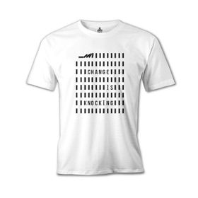 Lord T-Shirt Change İs Knocking Beyaz Erkek T-Shirt