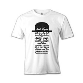 Lord T-Shirt Charlie Chaplin - Curtain Beyaz Erkek T-shirt