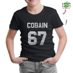 Lord T-Shirt CS-1091 Siyah Kurt Cobain 67 Erkek Çocuk T-shirt