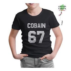 Lord T-Shirt CS-1091 Siyah Kurt Cobain 67 Erkek Çocuk T-shirt
