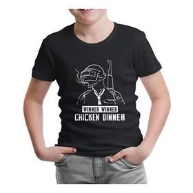 Lord T-Shirt CS-1359 Siyah Pubg Winner Erkek Çocuk T-shirt