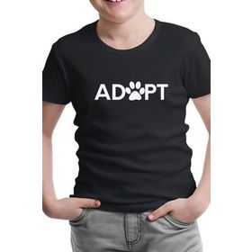 Lord T-Shirt CS-1379 Siyah Adopt Pati Erkek Çocuk T-shirt