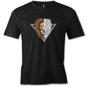 Lord T-Shirt ÇS-1553 Siyah Aslan Triangle Erkek Çocuk T-shirt