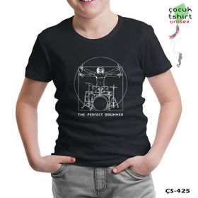 Lord T-Shirt CS-425 Siyah The Perfect Drummer Erkek Çocuk T-shirt