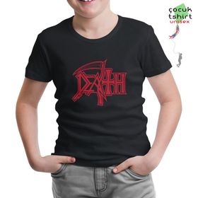 Lord T-Shirt CS-834 Siyah Death Logo 2 Erkek Çocuk T-shirt