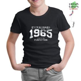 Lord T-Shirt CS-971 Siyah 1965 Aged To Perfection Erkek Çocuk T-shirt