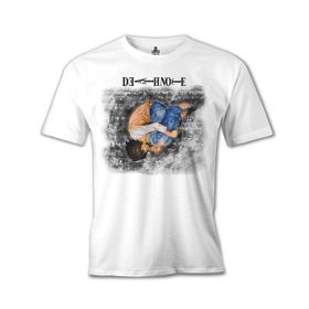 Lord T-Shirt Death Note - Upside Down Beyaz Erkek T-shirt