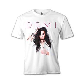 Lord T-Shirt Demi Lovato - Made in the USA Beyaz Erkek T-shirt