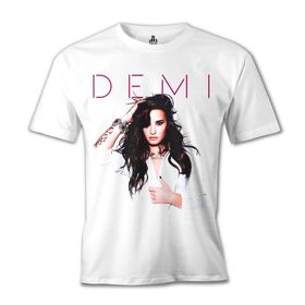 Lord T-Shirt Demi Lovato - Made in the USA Beyaz Erkek T-shirt