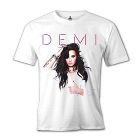 Lord T-Shirt Demi Lovato - Made in the USA Beyaz Erkek T-shirt