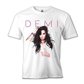 Lord T-Shirt Demi Lovato - Made in the USA Beyaz Erkek T-shirt