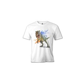 Lord T-Shirt Dinazor Trex Beyaz Erkek T-Shirt