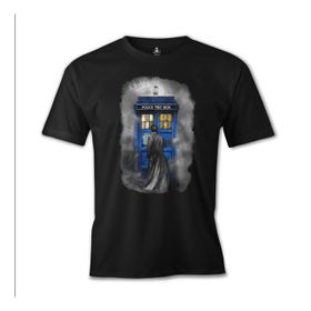 Lord T-Shirt Doctor Who - Tardis Siyah Erkek T-shirt