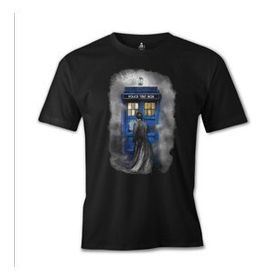 Lord T-Shirt Doctor Who - Tardis Siyah Erkek T-shirt