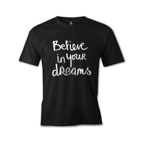 Lord T-Shirt Dream Believing Siyah Erkek T-shirt
