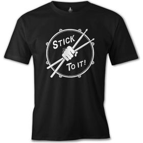 Lord T-Shirt Drummer - Stick To It Siyah Erkek T-shirt