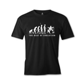 Lord T-Shirt Drummer - The Beat of Evolution Siyah Erkek T-shirt