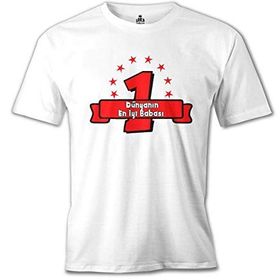 Lord T-Shirt Dünyanın En Iyi Babası Beyaz Erkek T-Shirt