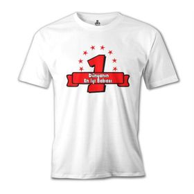 Lord T-Shirt Dünyanın En Iyi Babası Beyaz Erkek T-Shirt