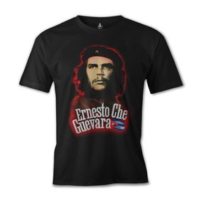 Lord T-Shirt ES-100 Siyah Che Guevara Flag Erkek T-shirt