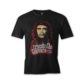 Lord T-Shirt ES-100 Siyah Che Guevara Flag Erkek T-shirt