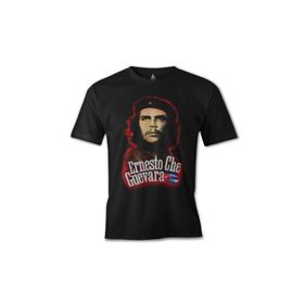 Lord T-Shirt ES-100 Siyah Che Guevara Flag Erkek T-shirt