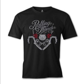 Lord T-Shirt ES-1005 Siyah Rolling Thunder Erkek T-shirt