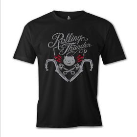 Lord T-Shirt ES-1005 Siyah Rolling Thunder Erkek T-shirt