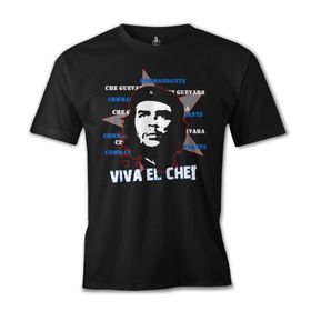 Lord T-Shirt ES-101 Siyah Che Guevara Viva Erkek T-shirt