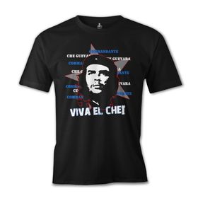 Lord T-Shirt ES-101 Siyah Che Guevara Viva Erkek T-shirt