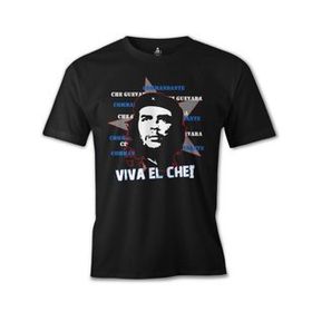 Lord T-Shirt ES-101 Siyah Che Guevara Viva Erkek T-shirt