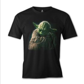 Lord T-Shirt ES-1015 Siyah Star Wars Yoda 3 Erkek T-shirt