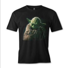Lord T-Shirt ES-1015 Siyah Star Wars Yoda 3 Erkek T-shirt