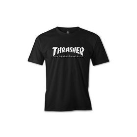 Lord T-Shirt ES-1028 Siyah Thrasher Magazine Erkek T-shirt