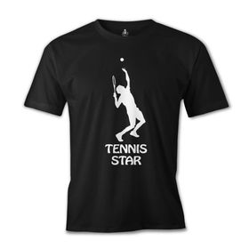 Lord T-Shirt ES-1052 Siyah Tenis Star Erkek T-shirt