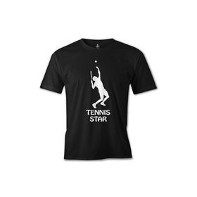 Lord T-Shirt ES-1052 Siyah Tenis Star Erkek T-shirt