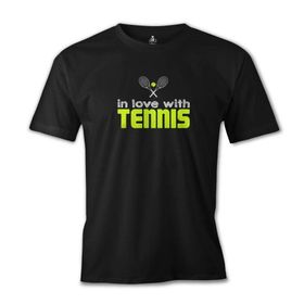 Lord T-Shirt ES-1054 Siyah Tenis In Love With Erkek T-shirt