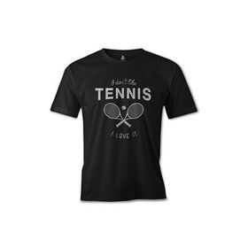 Lord T-Shirt ES-1055 Siyah Tenis Love It Erkek T-shirt